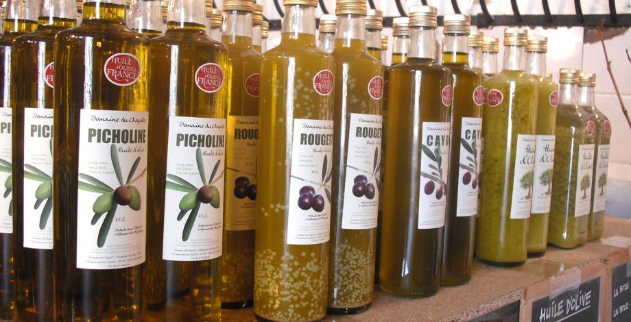 Production of extra virgin olive oil under the label "Oil of France"