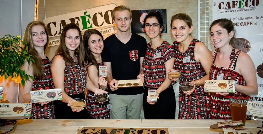 Caféco project team - First coffee pulp flour biscuits (Ecotrophelia, 2016)