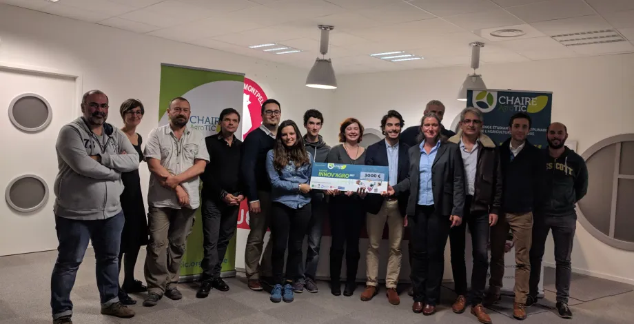 Award of the 1st Prize of the Innov'Agro Challenge organized by the AgroTIC Chair