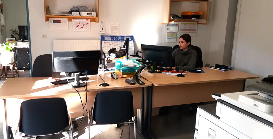 Reception desk